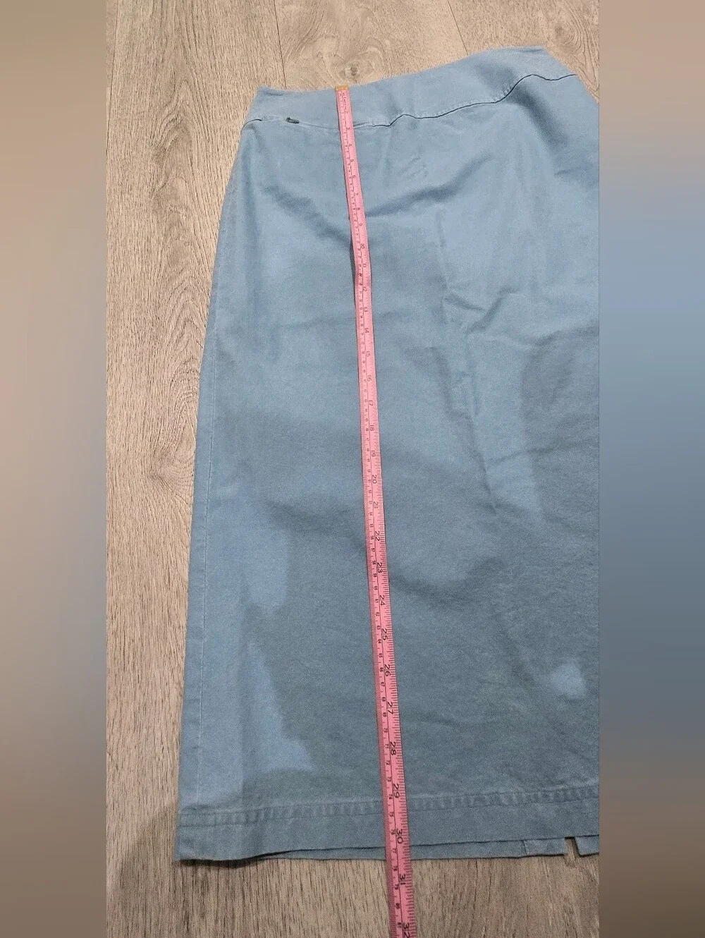 Eileen Fisher 2-Piece Blue Cotton Jacket & Skirt Set S/XS